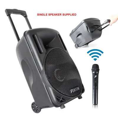 £135 • Buy 10  Portable PA System With Trolley & Wheels Powered Speaker & UHF Microphone