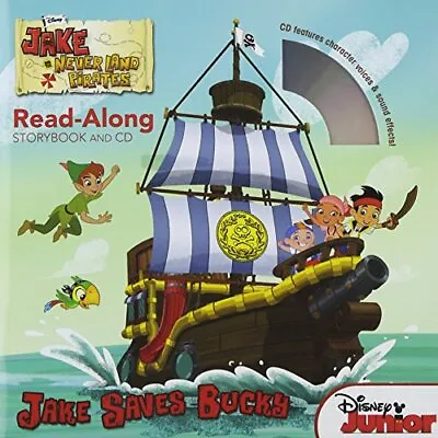 Jake And The Never Land Pirates Read-Along Storybook And CD Jake Saves Bucky Sc • £16.01