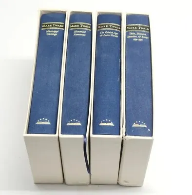 The Library Of America Mark Twain HC Books Lot Of 4 W/ Slipcases • $51