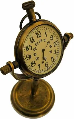 Beautiful Vintage Brass Desk Clock Table Clock Antique Nautical Clock Brass • $24.71