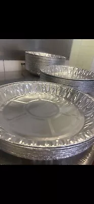 £3.50 • Buy Packs Of 10  Foil Pie Plates 9inch, Cases, Round, Tin Container, Disposable