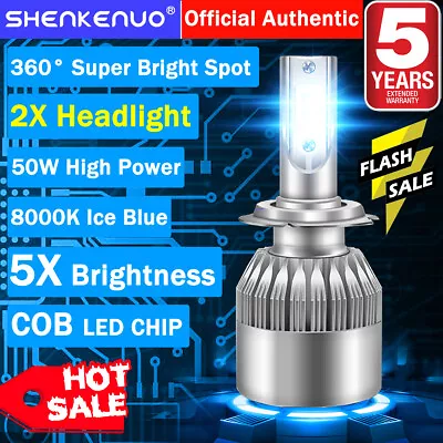 For Mercedes-Benz C300 B200 C230 C250 C240 - 2PC 8000K LED Headlight Bulbs GJ • $23.43