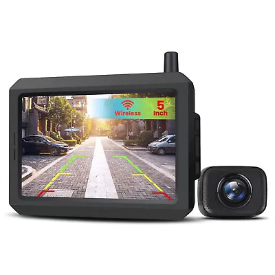 AUTO-VOX Wireless Rear View Backup Camera System W/ 5  Monitor For Car Truck SUV • $80.74