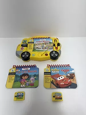 My First LeapFrog Yellow Bus Learning System Leaps Big Day Dora Cars Tested • $31.99