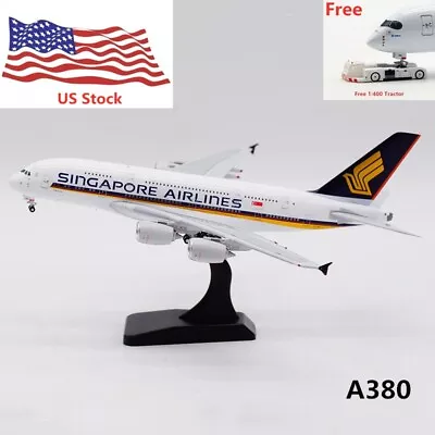 (US STOCK) 1:400 Aviation400 Singapore Airlines A380 9V-SKA Free Tractor+Stand • $75.99