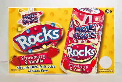 Vintage 2006 Wells Ice Cream Truck Vinyl Decal MOLLI COOLZ ROCKS Strawberry • $8