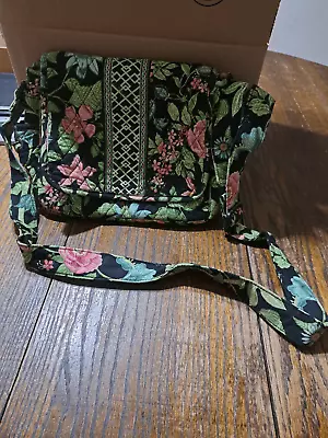 Vera Bradley Lindsay Quilt Floral Retired Pattern 08 Purse Handbag Pocket Book • $40