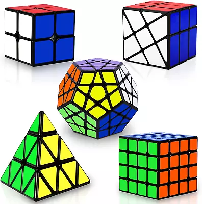 Speed Cube Set Puzzle Cube Magic Cube 2X2 3X3 4X4 Pyraminx Pyramid Megaminx Pu • $47.44