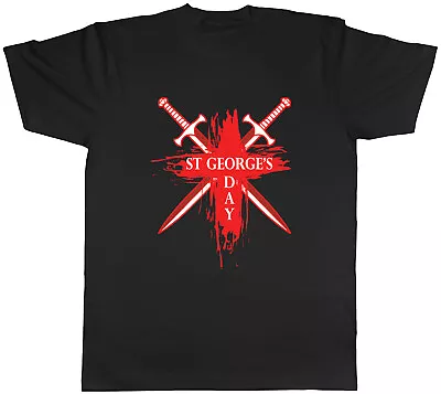 £10.95 • Buy St George's Day Sword Mens Unisex T-Shirt Tee Gift