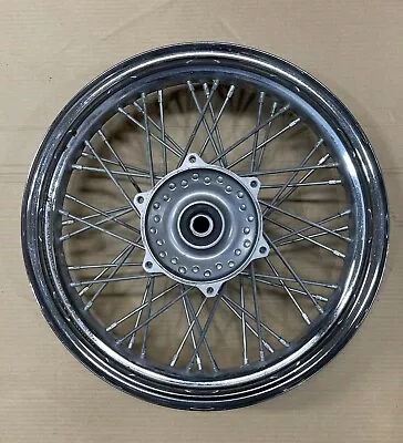 2006 Yamaha XVS650 V Star Classic Front Wheel Rim Spokes Hub Chrome LOW MILES • $115