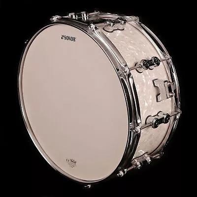 Sonor AQ2 14x6 Maple Snare Drum White Marine Pearl • $274