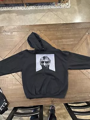 MF DOOM Large Men’s Hoodie GILDAN Missing Draw String  (w/ 2 Free DOOM T-Shirts) • $40