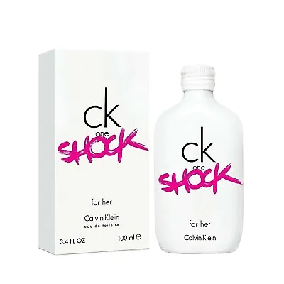 Calvin Klein CK One Shock For Her Eau De Toilette Spray 100ml - Genuine / Sealed • £17.95