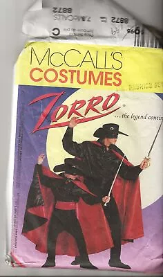 Pattern #8872 McCall's COSTUME ZORRO Children & Men - 8 Pieces Princess Bride • $19.50