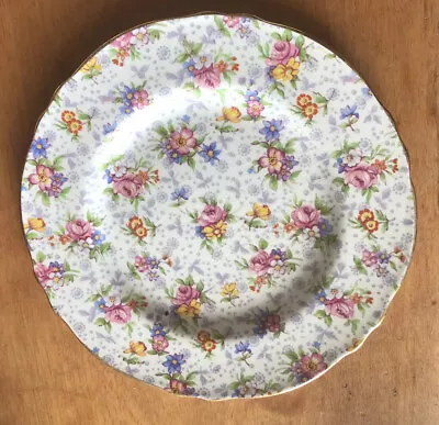 Royal Winton Eleanor Chintz Dessert Plate 6.5” England Pink Floral Cottagecore • $19.98