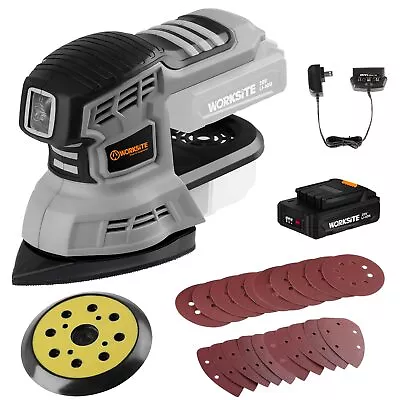 WORKSITE 20V MAX Cordless Random Orbital Sander & Detail Sander Multi-Purpos... • $84.60