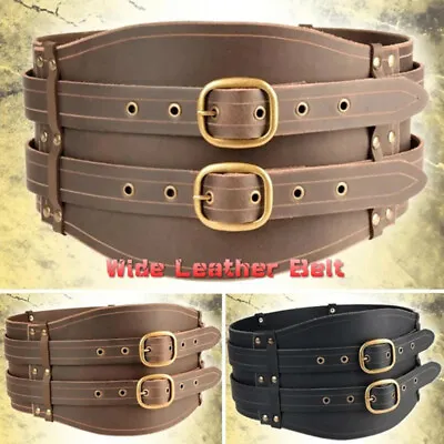 Medieval Vintage Wide Belt Men Knight Accessories Steampunk Cosplay Accessories • $24.08