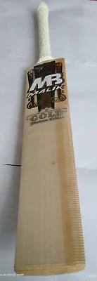 MB Malik Gold Platinum Edition Pro English Willow Cricket Bat 2.8oz Full Profile • £300