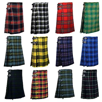 Casual Wear 5 Yard Scottish Kilt 13oz Traditional Light Weight Kilt 40+ Tartans • $34.99