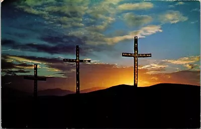 Las Cruces NM- New Mexico City Of The Crosses Crosses Chrome Postcard • $1.91