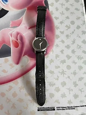 Movado Museum Womens Classic Black Dial Leather Strap Swiss Watch NEEDS BATTERY • $176.66