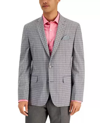 BAR III Men's Slim-Fit Patterned Blazer 36S Grey • $18.48