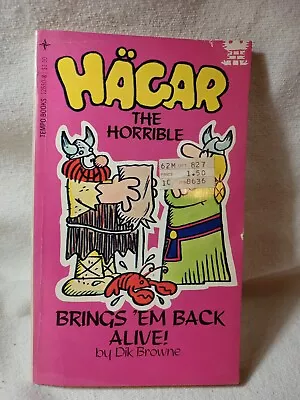 1977 Hagar The Horrible Brings 'em Back Alive By Dik Browne (R109) • $2.99