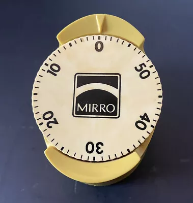 Vintage MIRRO MCM 60 Min Kitchen Timer Bell Harvest Gold Retro Kitchen • $12.51