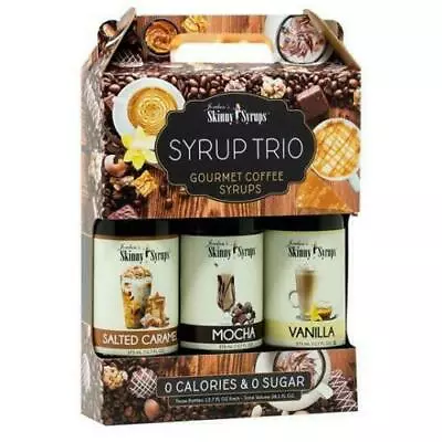 Jordan's Skinny Mixes Syrups Classic Syrup Trio Contains 3 Bottles Vanilla Mocha • $52