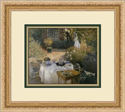 Claude Monet The Luncheon Custom Framed Print • $75