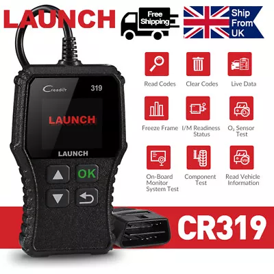 OBD2 Fault Code Reader Universal Car Diagnostic Tool Check Engine ODB2 Scanner • £14.99