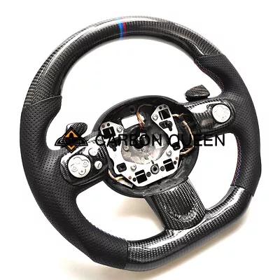 GENUINE CARBON FIBER Steering Wheel FOR BMW MINI Cooper R55 R56 R60 JCW • $474.05