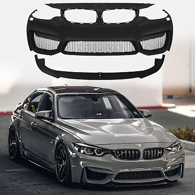 M4 Style Front Bumper Without PDC For  BMW F32 F33 F36 4 SERIES 14-19 • $433.29