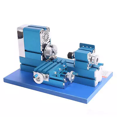 36W Mini Metal Lathe Machine Metalworking Woodworking For Hobbyist Education • £158.99