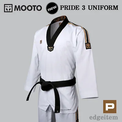 MOOTO Pride 3 Master Uniform KUKKIWON Taekwondo Dobok TKD Tae Kwon Do • $133.20