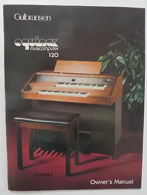 $19.99 • Buy Vintage 1981 Gulbransen Equinox 120 Electronic Keyboard Owner's Manual Organ