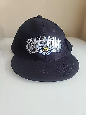 Vintage Ecko Unlimited Mens Navy Blue 7 3/4 Fitted Baseball Cap Hat • $18