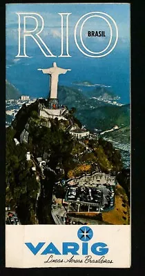 Vintage Varig Airlines Brochure - Rio Brazil  1967   Very Nice!!! • $24.95