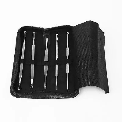 $6.96 • Buy 5pcs Blackhead Acne Comedone Pimple Blemish Extractor Remover Stainless Tool Kit