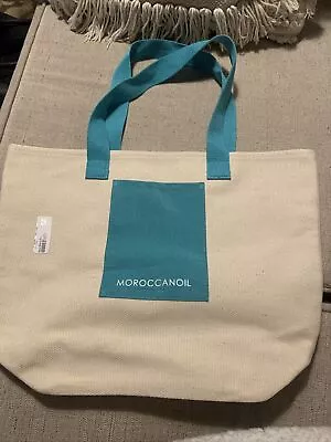 Moroccan Oil Canvas Tote Vacation Beach Bag New With Tags 16x12 • $0.99