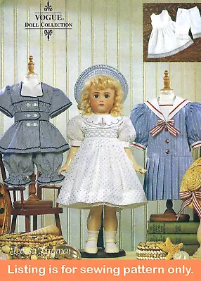 SEWING PATTERN 18  Doll Clothes Clothing  Fit American Girl Samantha Rebecca 709 • $19.98