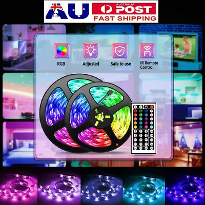 AU 5M LED Strip Light RGB  5050  SMD Tape Fairy Light Full Kit With 12V 3A Power • $16.99