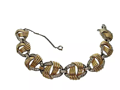 Jomaz Vintage Signed Rhinestone Link Bracelet • $110