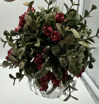 Ganz Crystal Mistletoe Kissing Ball 5  Christmas Ornaments • $15.99
