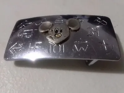 Vintage Mickey Mouse Metal Belt Buckle Chambers Belt Co. Walt Disney Prod© • $8