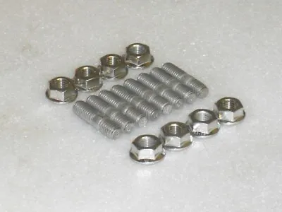 8x Stainless Exhaust Studs Flange Nuts Kawasaki Ninja ZX-10R ZX-7R ZX6R M8x30 • £13.20