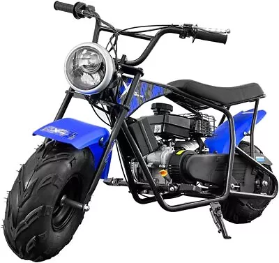 XtremepowerUS Pro-Series 99cc Mini Dirt Bike Gas-Power 4 Stroke Pocket Ride Blue • $499.95