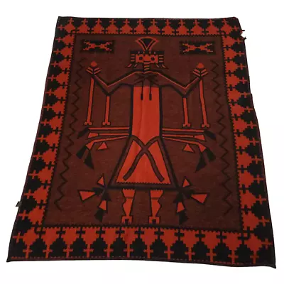 Northern Decorator Throw Blanket Vintage 80s Aztec Reversible Made In USA 72x60 • $139.99