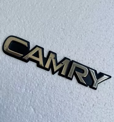 Vintage Toyota CAMRY Badge Emblem Genuine & Original. F.C. Free Tracked Post! • $19.90