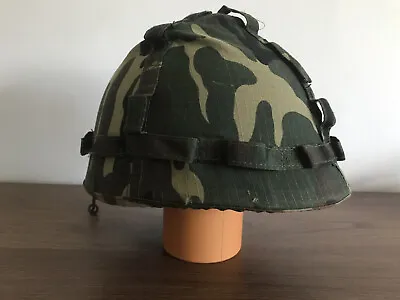 M1 Plastic Helmet & Cover Woodland Cover Army / Military Cosplay Airsoft Used • £6.99